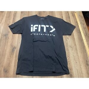IFIT Shirt, Men's Size XL, Black White, Logo Graphic Print